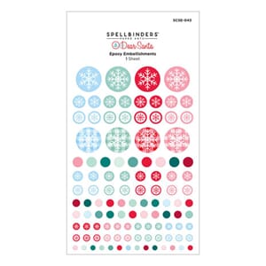 Spellbinders - Dear Santa Epoxy Embellishments