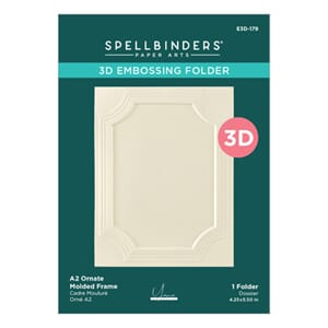 Spellbinders - Ornate Molded Frame A2 3D Embossing Folder