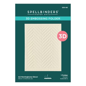 Spellbinders - Herringbone Décor A2 3D Embossing Folder