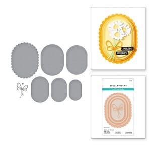 Spellbinders - Scallop & Stitched Ovals Cutting Dies