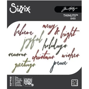 Sizzix - Classic Holiday Handwriting Thinlits Die