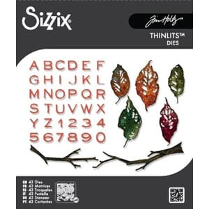 Sizzix - Thinlits Die Vault Leaves + Sticks