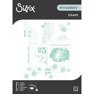 Sizzix - Clear Stamps Set Holiday Textures