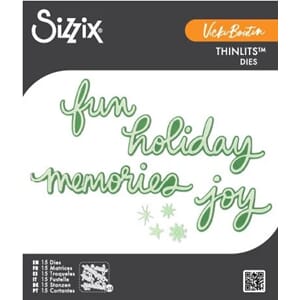 Sizzix - Vicki Holiday Script Thinlits Die by Vicki Boutin