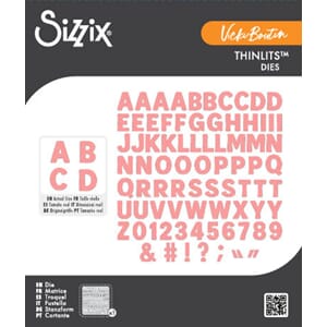 Sizzix - Mini Bold Alpha Thinlits Die by Vicki Boutin