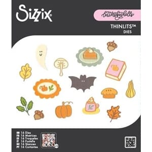 Sizzix - Cozy Fall Favorites Thinlits Die Letters by Shells
