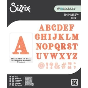 Sizzix - Thinlits Die Set Lino Type Revival