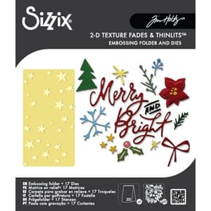 Sizzix - Merry + Bright Thinlits Die by Tim Holtz Vault