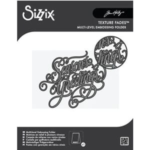 Sizzix - Seasons Greetings Multilevel Texture Fades A6 Emb.F