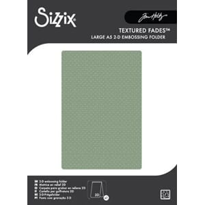 Sizzix - Dots A5 2D Texture Embossing Folder Vault