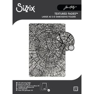 Sizzix - Tree Rings A5 3D Embossing Folder