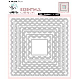 CRAFTlab - Nested Squares Scallop Essentials Cutting Dies