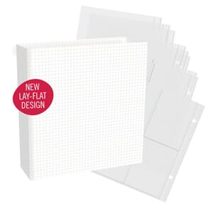 SN@P! Studio - Simple Grid 6x8 Inch Chipboard Binder