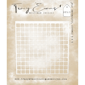 Tracy Evans - Distressed Grid 6x6 Inch Stencil