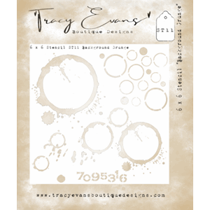 Tracy Evans - Background Grunge 6x6 Inch Stencil