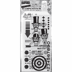 Tim Holtz - Mixed Media #39 Tim Holtz Stamps/Stencil