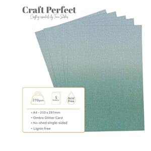 Tonic Studio - Opalescent Green Glitter Paper