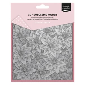 Vaessens - Christmas Rose 3D Embossing Folder