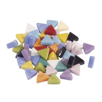 Mosaikk stener - Trekanter, ass. farger, str 9,7x8,5x4 mm