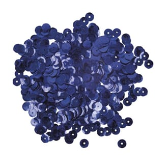 Paljette - Blå, ø 6 mm, 4000 stk