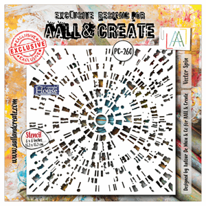 Aall and Create - Energy in Orbit 6x6 Inch Stencil Vector Sp