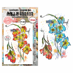 AALL and Create - Whispers of Form A6 Stamp Set Drawing in A