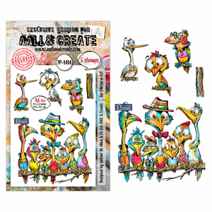 AALL and Create - Pun & Paws A6 Stamp Set Sir Chirps-a-Lot