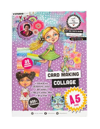 Art By Marlene - Cut and Paste Block A5 Color-Happy