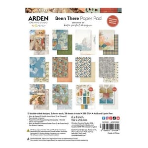Arden - Been There 6x8 Inch Paper Pad by Katie Pertiet