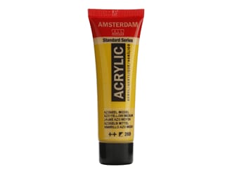 Amsterdam - Azo Yellow Medium Standard Acrylic paint, 20ml