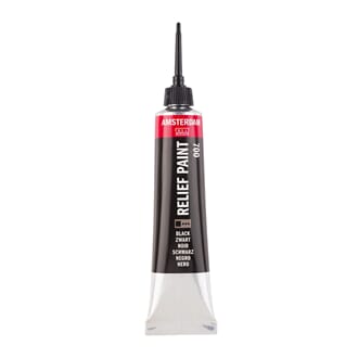 Amsterdam - Black Relief Paint 20ml