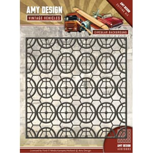 Amy Design - Circular Background Vintage Vehicles Dies