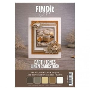 Card Deco - Earth Tones A5 Linen Cardstock