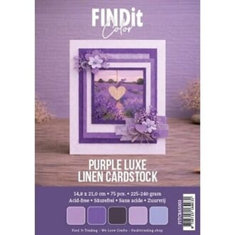 Card Deco - Purple Luxe A5 Linen Cardstock