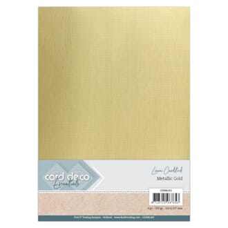 Card Deco - Gold Metallic Linen Cardstock