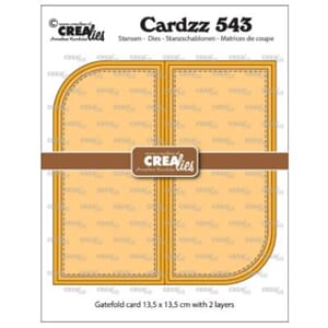 Crealies - Cardzz Gatefold Card with 2 Rounded Corners