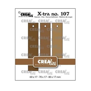 Crealies - X-tra Dies No. 111 Straight Tags smooth
