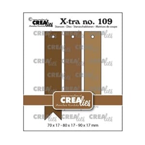 Crealies - X-tra Dies No. 109 Tags Fishtail Smooth