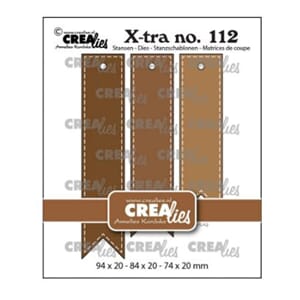 Crealies - Xtra Fishtail tags with stitchline