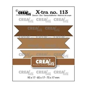 Crealies - Xtra Fishtail Banners Smooth