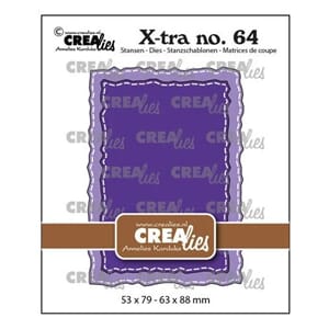 Crealies - X-tra Dies No. 64 ATC Rough Edges with Stitch