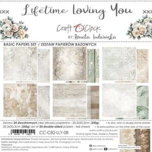 Craft O'Clock - Lifetime Loving You 8x8 Inch Basic Papers Se