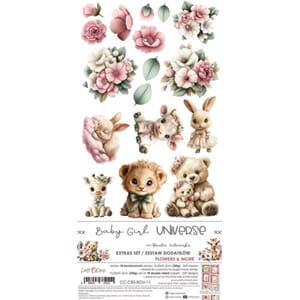Craft O'Clock - Baby Girl Universe Extras Set Flowers & More
