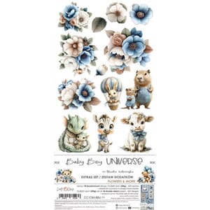 Craft O'Clock - Baby Boy Universe Extras Set Flowers & More