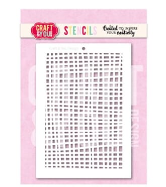 Craft & You - Grid A6 Stencil