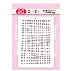 Craft & You - Grid A6 Stencil