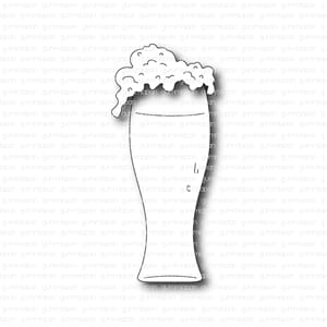 Gummiapan - Ølglass, str 30x71 mm