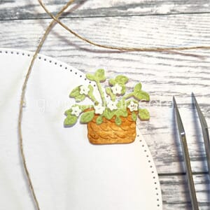 Gummiapan - Jordbær plante dies, str 28,5x27,5 mm