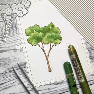 Gummiapan - Fluffy tre dies, str 41x58 mm