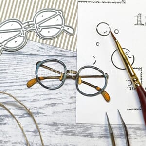 Gummiapan - Briller, str 46x18 mm